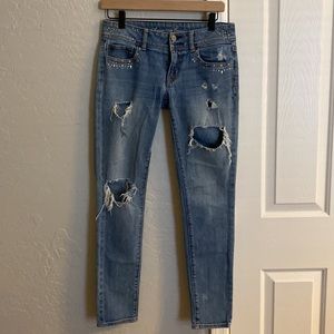 AE Stretch Skinny Jeans Size 2